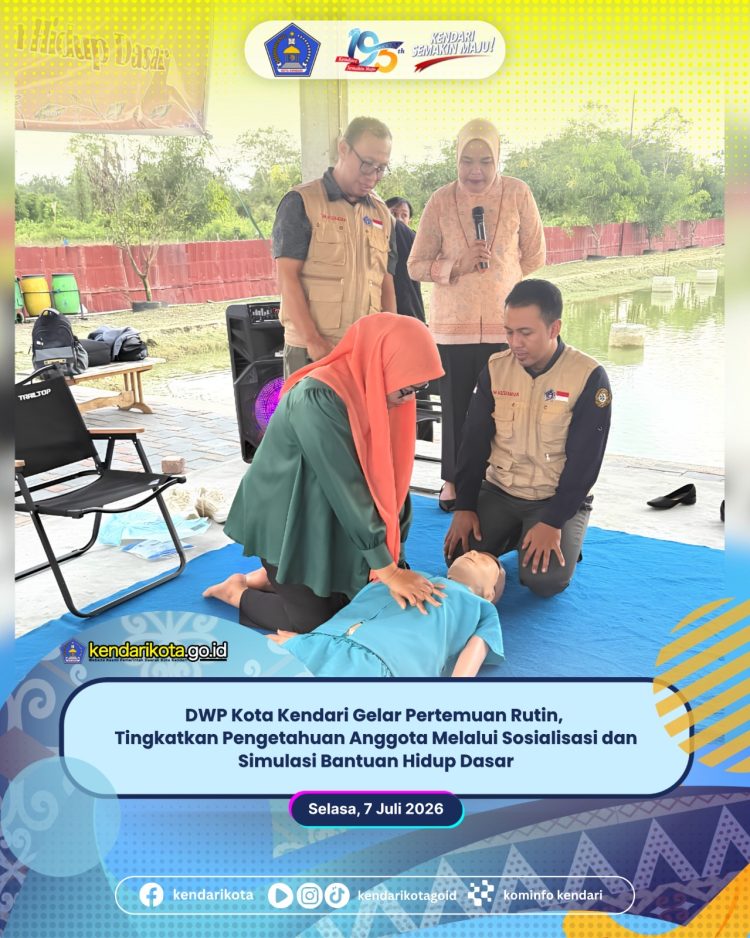 DWP Kota Kendari Gelar Pertemuan Rutin, Tingkatkan Pengetahuan Anggota Melalui Sosialisasi dan Simulasi Bantuan Hidup Dasar