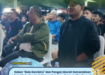 Nobar “Bola Gembira” dan Pangan Murah Semarakkan Balai Kota Kendari, Warga Antusias Dukung Tim Favorit