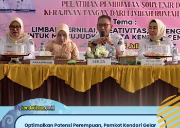 Optimalkan Potensi Perempuan, Pemkot Kendari Gelar Pelatihan Kerajinan Tangan dari Limbah Rumah Tangga
