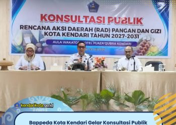 Bappeda Kota Kendari Gelar Konsultasi Publik Penyusunan RAD Pangan dan Gizi 2027–2031