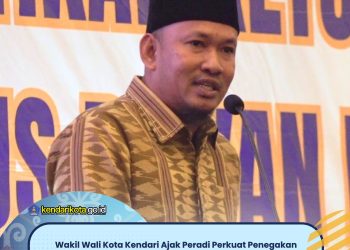 Wakil Wali Kota Kendari Ajak Peradi Perkuat Penegakan Hukum di Tengah Tantangan Era Digital