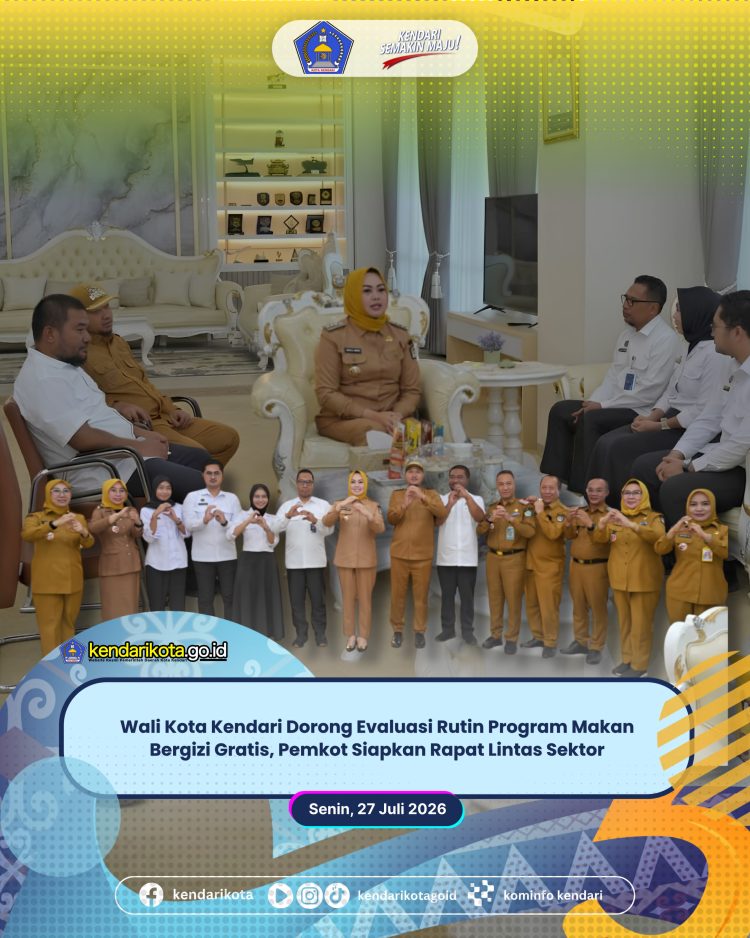 Wali Kota Kendari Dorong Evaluasi Rutin Program Makan Bergizi Gratis, Pemkot Siapkan Rapat Lintas Sektor