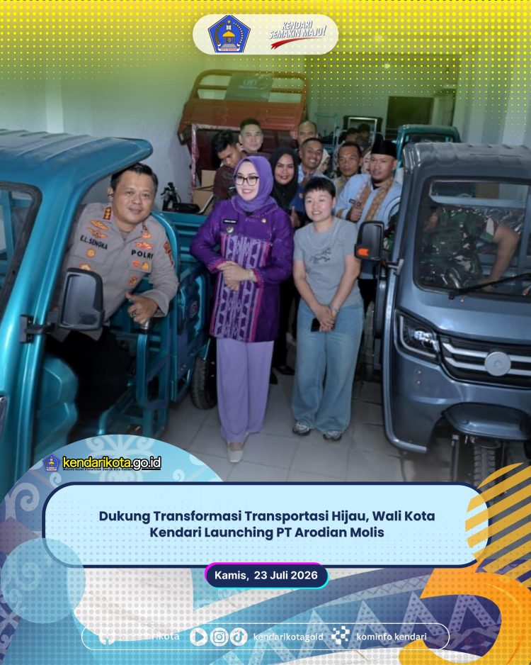 Dukung Transformasi Transportasi Hijau, Wali Kota Kendari Launching PT Arodian Molis