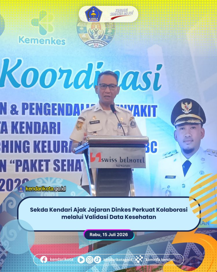 Sekda Kendari Ajak Jajaran Dinkes Perkuat Kolaborasi melalui Validasi Data Kesehatan
