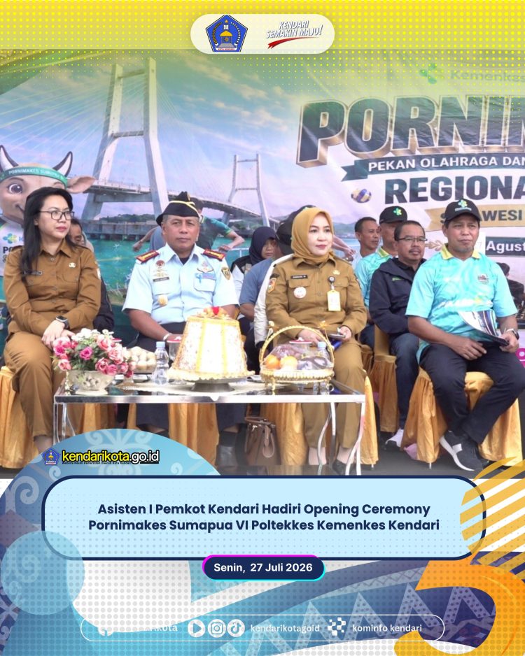 Asisten I Pemkot Kendari Hadiri Opening Ceremony Pornimakes Sumapua VI Poltekkes Kemenkes Kendari