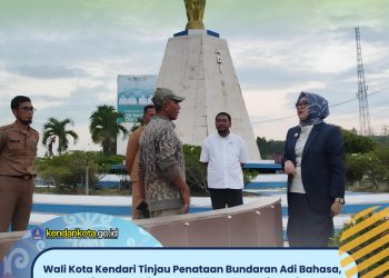 Wali Kota Kendari Tinjau Penataan Bundaran Adi Bahasa, Siapkan Wajah Baru Kota yang Lebih Asri