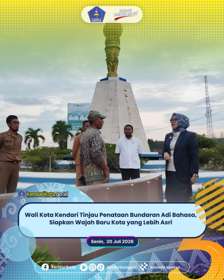 Wali Kota Kendari Tinjau Penataan Bundaran Adi Bahasa, Siapkan Wajah Baru Kota yang Lebih Asri