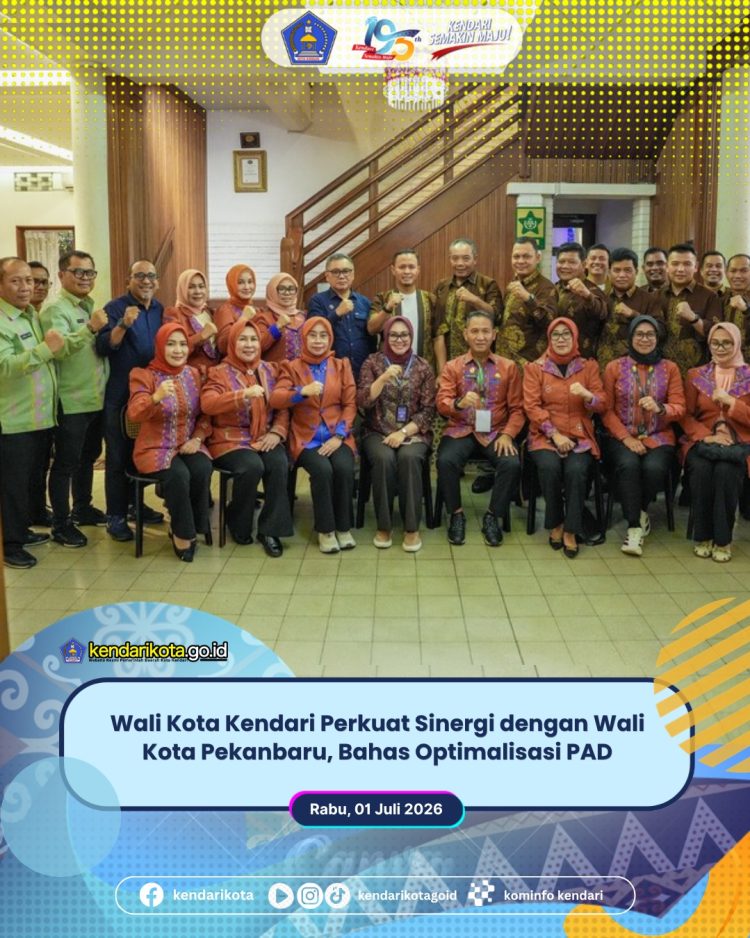 Wali Kota Kendari Perkuat Sinergi dengan Wali Kota Pekanbaru, Bahas Optimalisasi PAD