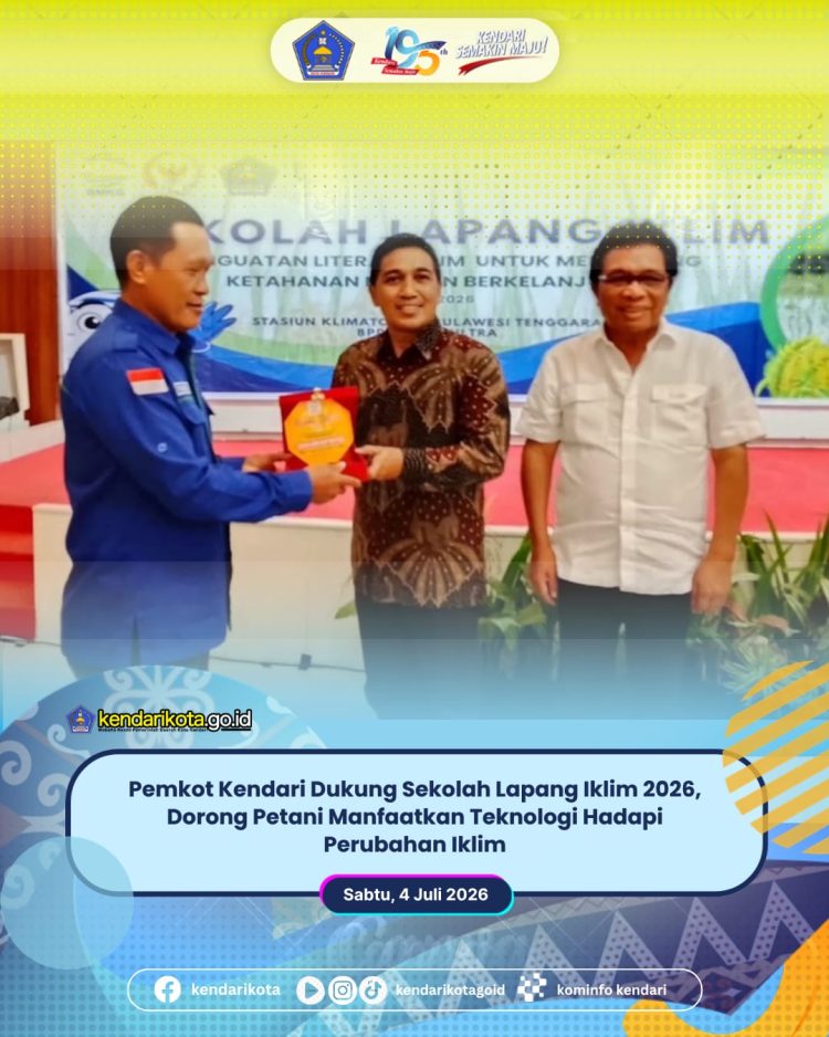 Pemkot Kendari Dukung Sekolah Lapang Iklim 2026, Dorong Petani Manfaatkan Teknologi Hadapi Perubahan Iklim