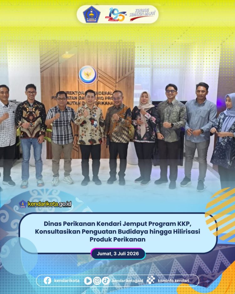 Dinas Perikanan Kendari Jemput Program KKP, Konsultasikan Penguatan Budidaya hingga Hilirisasi Produk Perikanan