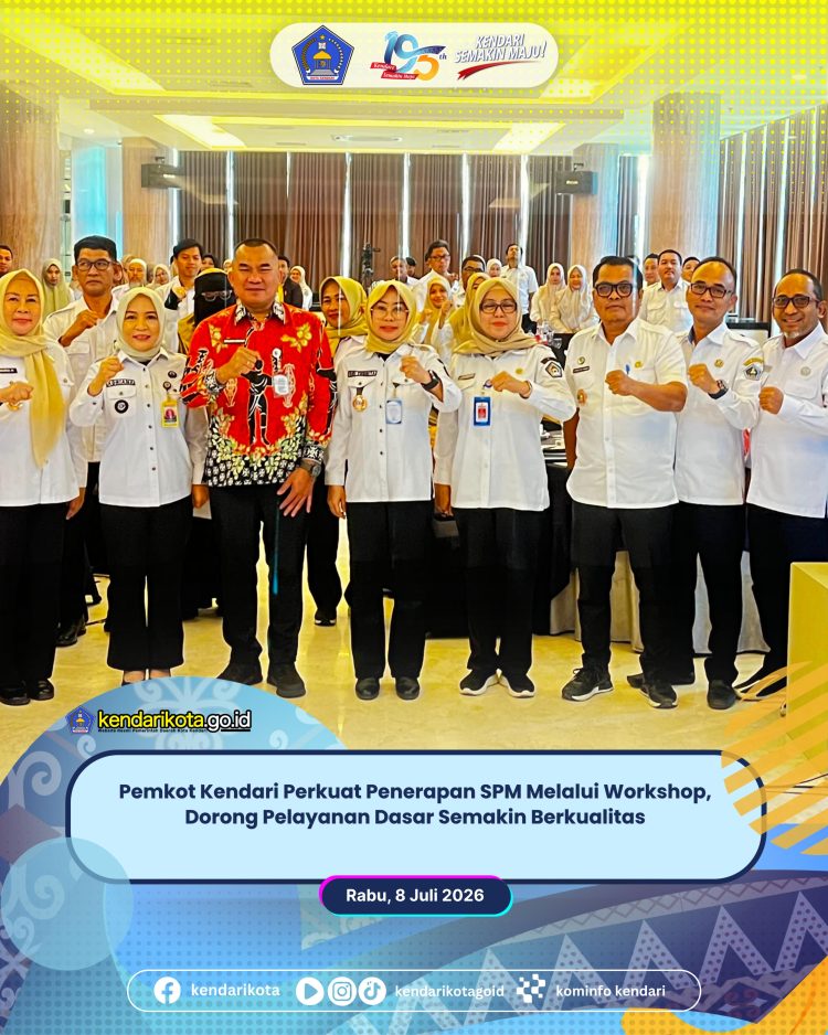 Pemkot Kendari Perkuat Penerapan SPM Melalui Workshop, Dorong Pelayanan Dasar Semakin Berkualitas