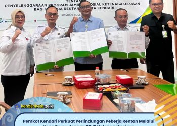 Pemkot Kendari Perkuat Perlindungan Pekerja Rentan Melalui Kerja Sama dengan BPJS Ketenagakerjaan