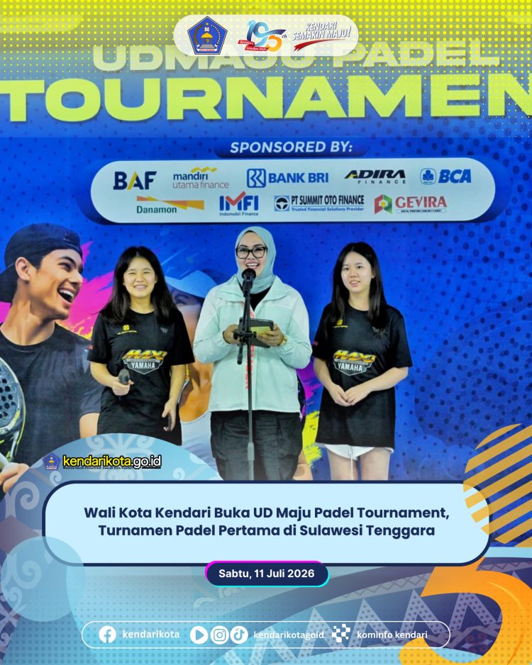 Wali Kota Kendari Buka UD Maju Padel Tournament, Turnamen Padel Pertama di Sulawesi Tenggara