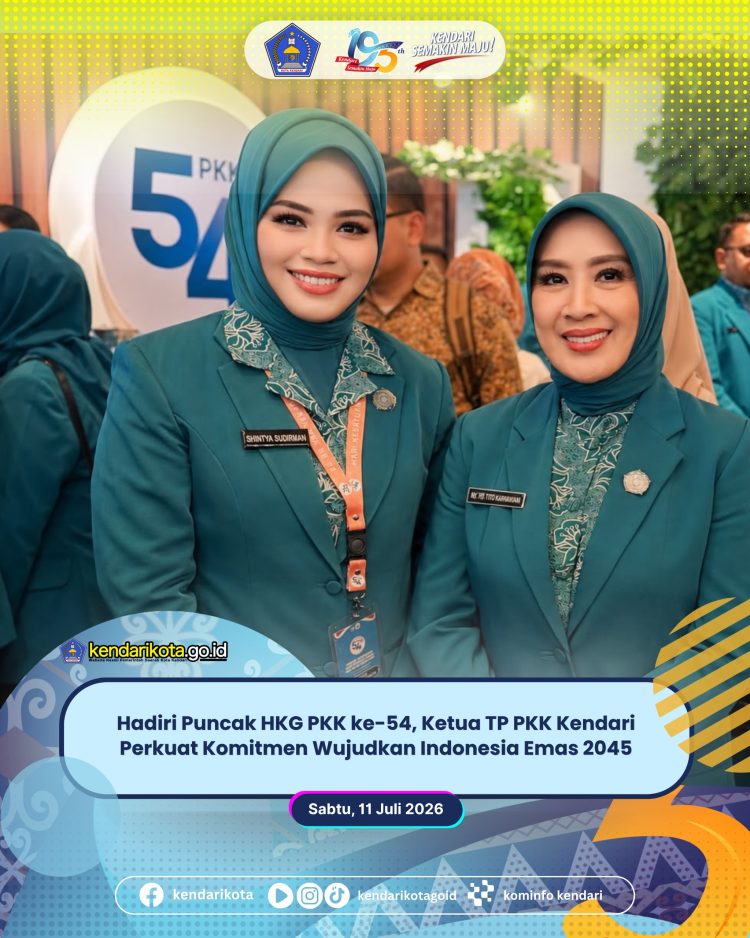 Hadiri Puncak HKG PKK ke-54, Ketua TP PKK Kendari Perkuat Komitmen Wujudkan Indonesia Emas 2045