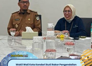 Wakil Wali Kota Kendari Ikuti Rakor Pengendalian Inflasi Bersama Kemendagri Secara Daring