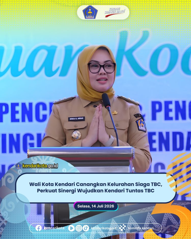 Wali Kota Kendari Canangkan Kelurahan Siaga TBC, Perkuat Sinergi Wujudkan Kendari Tuntas TBC