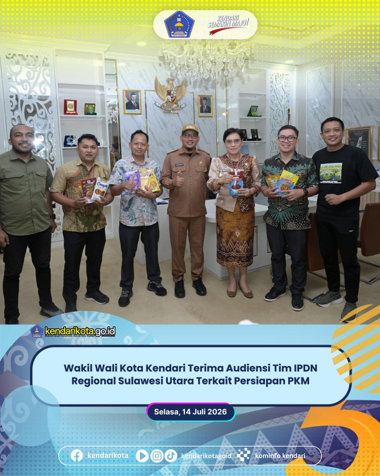 Wakil Wali Kota Kendari Terima Audiensi Tim IPDN Regional Sulawesi Utara Terkait Persiapan PKM