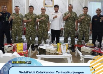 Wakil Wali Kota Kendari Terima Kunjungan Silaturahmi Jajaran Pengadilan Militer V-18 Kendari
