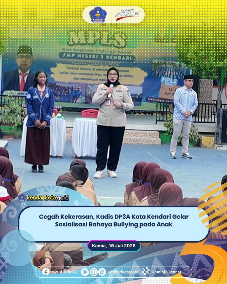 Cegah Kekerasan, Kadis DP3A Kota Kendari Gelar Sosialisasi Bahaya Bullying pada Anak