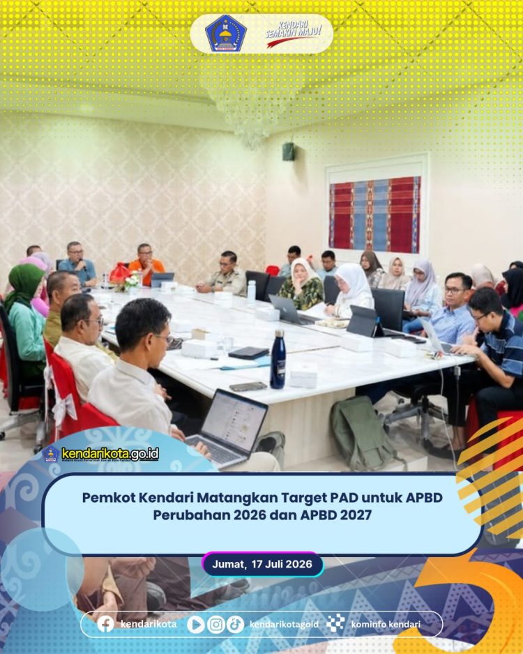 Pemkot Kendari Matangkan Target PAD untuk APBD Perubahan 2026 dan APBD 2027