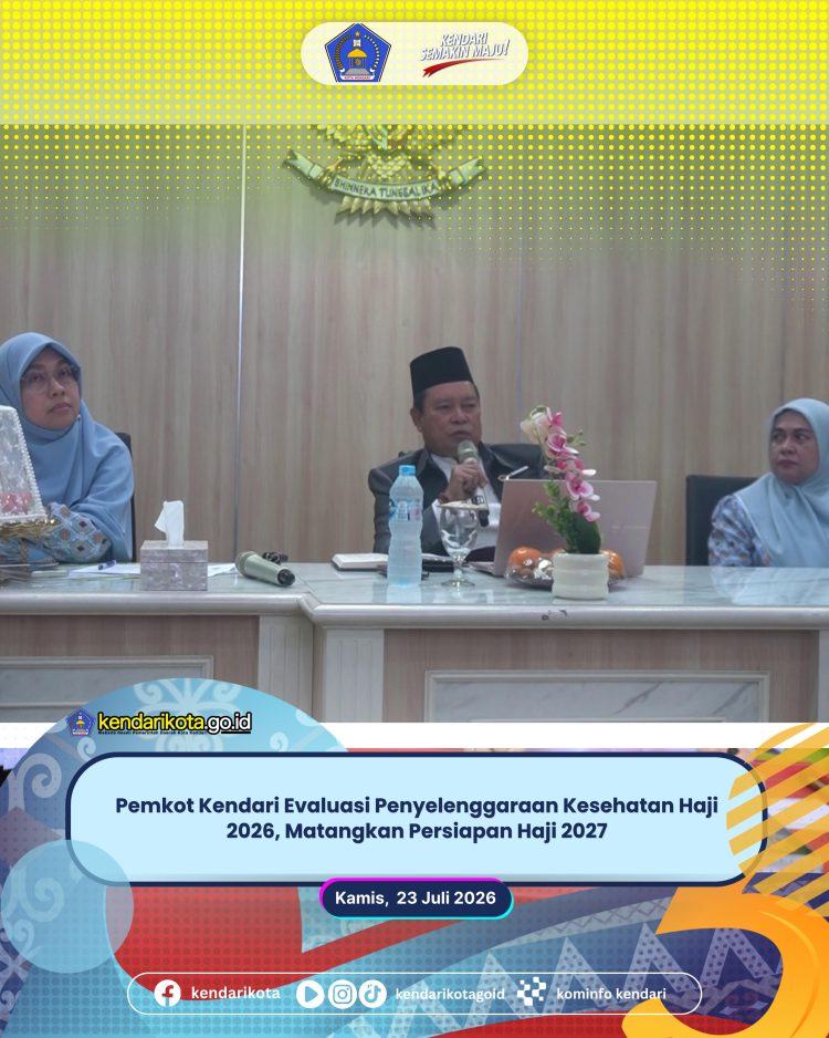 Pemkot Kendari Evaluasi Penyelenggaraan Kesehatan Haji 2026, Matangkan Persiapan Haji 2027
