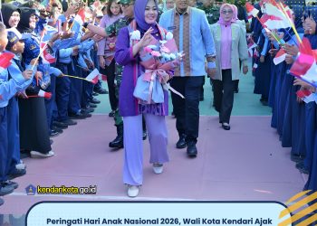 Peringati Hari Anak Nasional 2026, Wali Kota Kendari Ajak Semua Pihak Sayang Anak