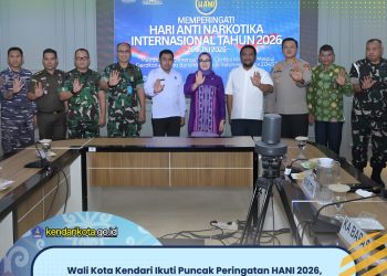 Wali Kota Kendari Ikuti Puncak Peringatan HANI 2026, Tegaskan Komitmen Wujudkan Kendari Bersih Narkoba
