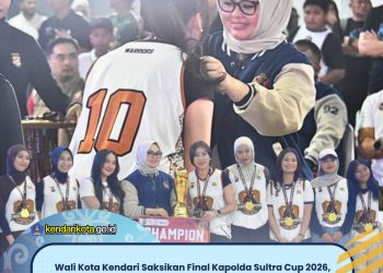 Wali Kota Kendari Saksikan Final Kapolda Sultra Cup 2026, Tutup Turnamen Bersama Kapolda dan Forkopimda