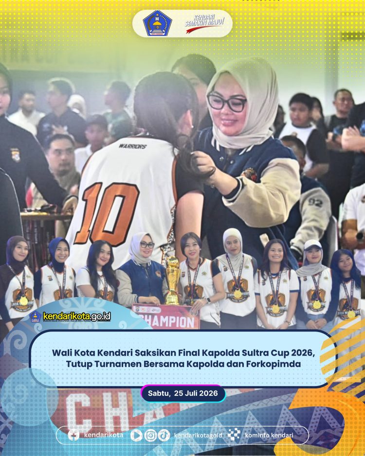 Wali Kota Kendari Saksikan Final Kapolda Sultra Cup 2026, Tutup Turnamen Bersama Kapolda dan Forkopimda