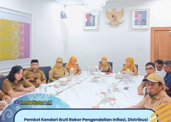 Pemkot Kendari Ikuti Rakor Pengendalian Inflasi, Distribusi BBM, dan Evaluasi Program 3 Juta Rumah