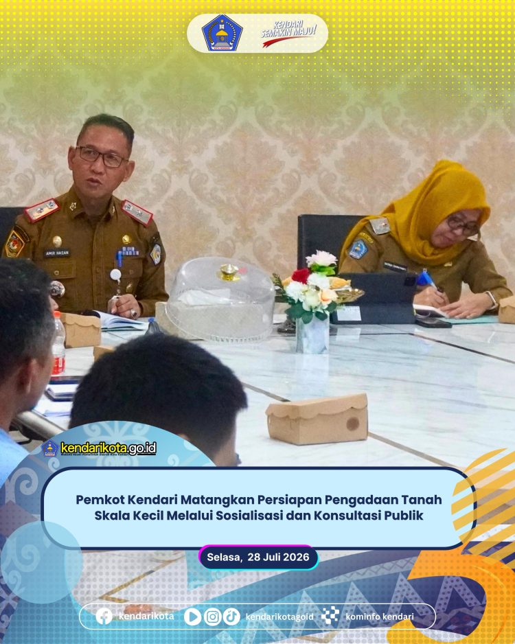 Pemkot Kendari Matangkan Persiapan Pengadaan Tanah Skala Kecil Melalui Sosialisasi dan Konsultasi Publik