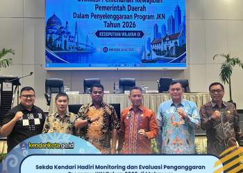 Sekda Kendari Hadiri Monitoring dan Evaluasi Penganggaran Program JKN Tahun 2026 di Makassar
