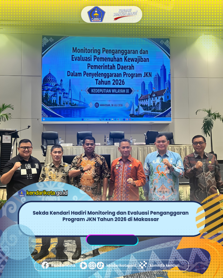 Sekda Kendari Hadiri Monitoring dan Evaluasi Penganggaran Program JKN Tahun 2026 di Makassar