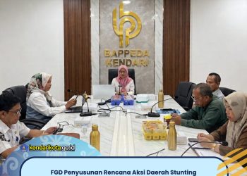 FGD Penyusunan Rencana Aksi Daerah Stunting 2025–2029, Bappeda Kendari Perkuat Sinergi Lintas Sektor