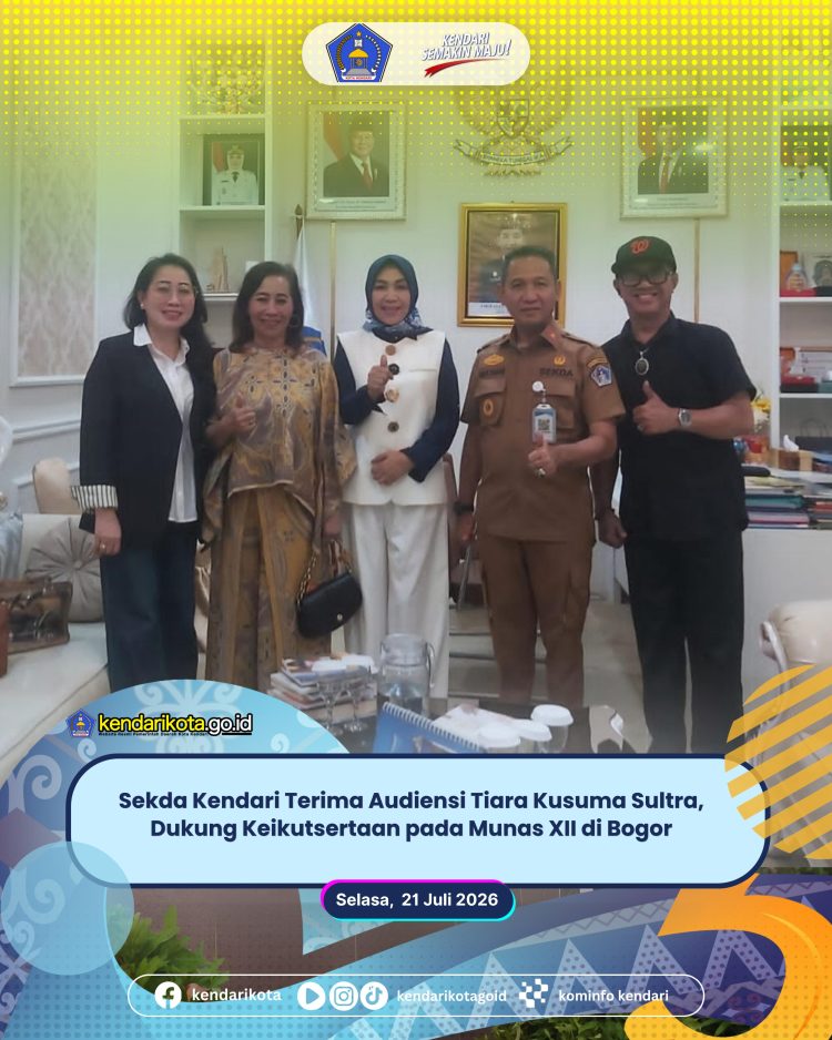 Sekda Kendari Terima Audiensi Tiara Kusuma Sultra, Dukung Keikutsertaan pada Munas XII di Bogor