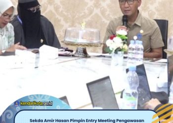 Sekda Amir Hasan Pimpin Entry Meeting Pengawasan Inspektorat Sultra di Lingkup Pemkot Kendari