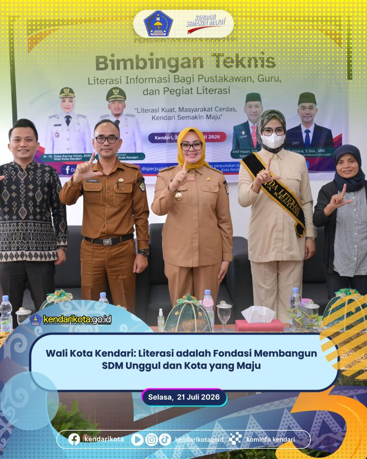 Wali Kota Kendari: Literasi adalah Fondasi Membangun SDM Unggul dan Kota yang Maju