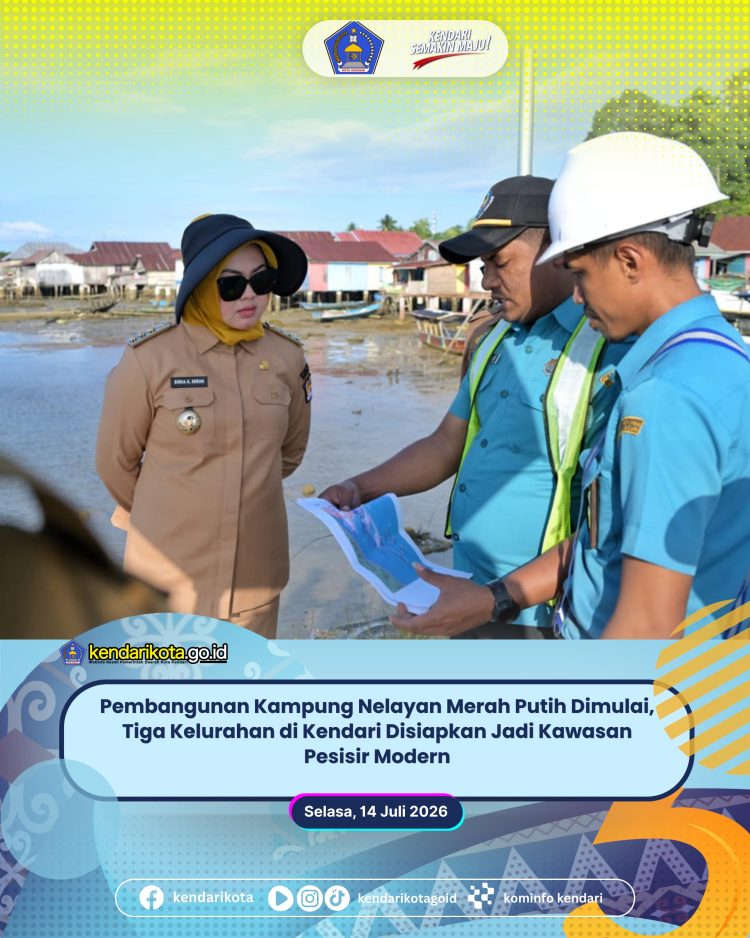 Pembangunan Kampung Nelayan Merah Putih Dimulai, Tiga Kelurahan di Kendari Disiapkan Jadi Kawasan Pesisir Modern