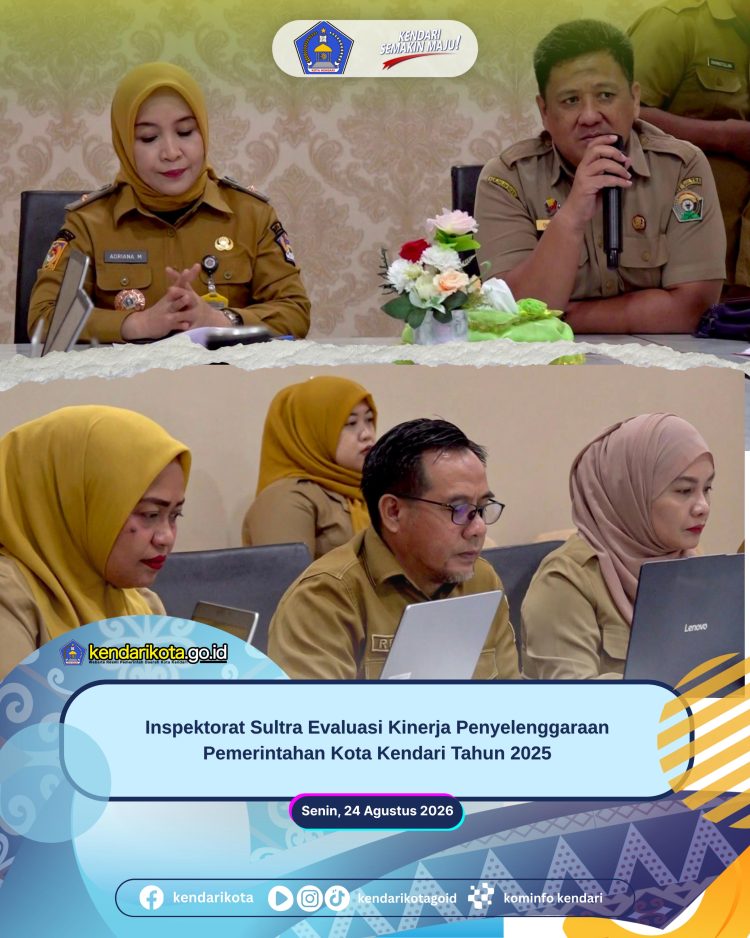 Inspektorat Sultra Evaluasi Kinerja Penyelenggaraan Pemerintahan Kota Kendari Tahun 2025