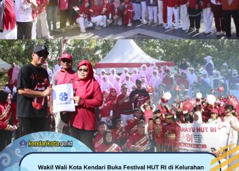 Wakil Wali Kota Kendari Buka Festival HUT RI di Kelurahan Tipulu