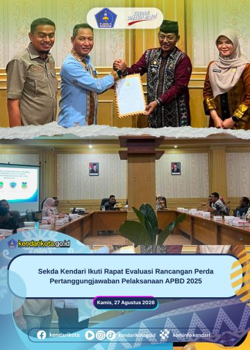 Sekda Kendari Ikuti Rapat Evaluasi Rancangan Perda Pertanggungjawaban Pelaksanaan APBD 2025