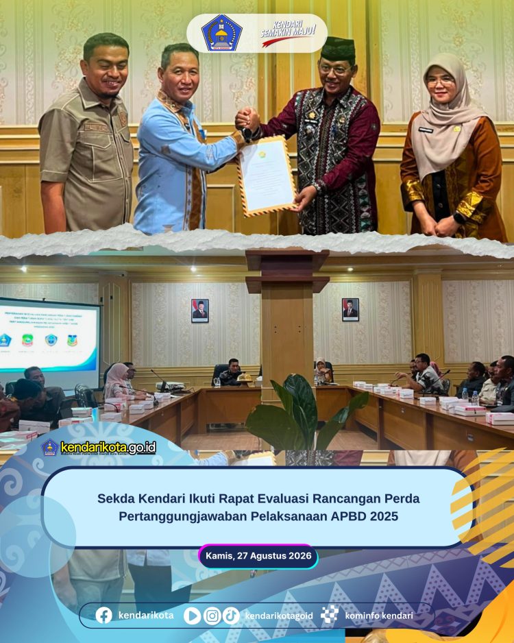 Sekda Kendari Ikuti Rapat Evaluasi Rancangan Perda Pertanggungjawaban Pelaksanaan APBD 2025