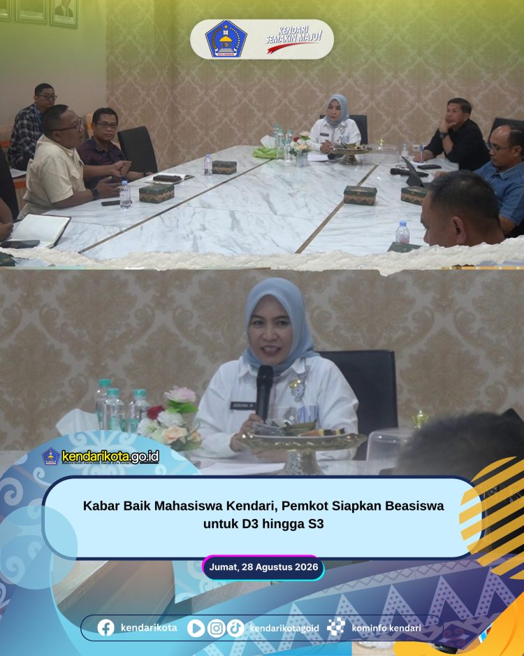 Kabar Baik Mahasiswa Kendari, Pemkot Siapkan Beasiswa untuk D3 hingga S3