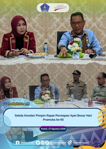 Sekda Kendari Pimpin Rapat Persiapan Apel Besar Hari Pramuka ke-65