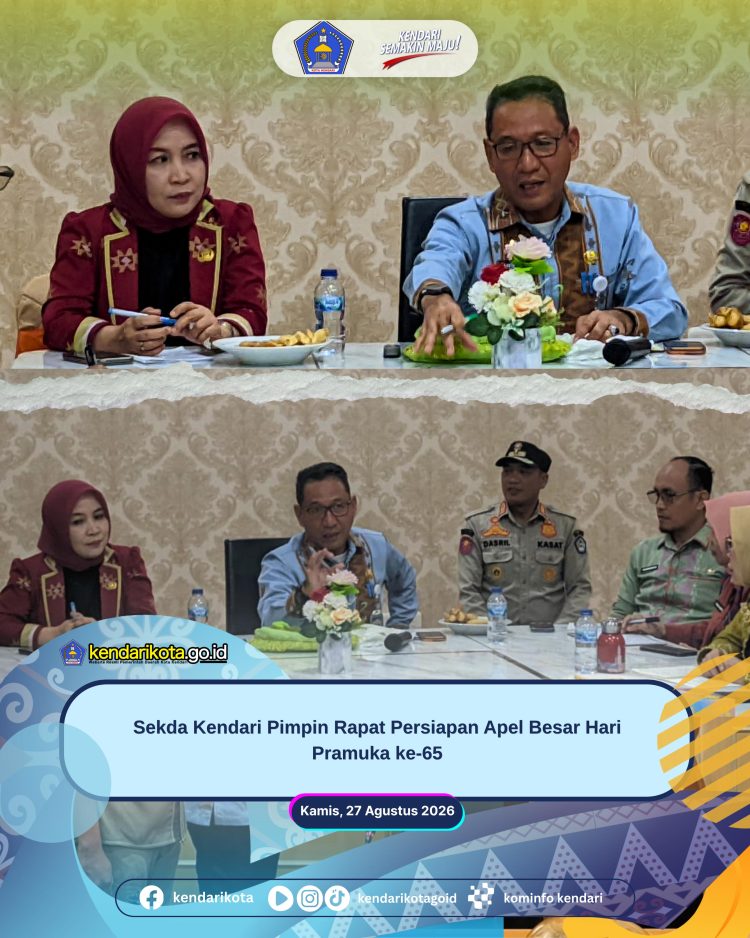 Sekda Kendari Pimpin Rapat Persiapan Apel Besar Hari Pramuka ke-65