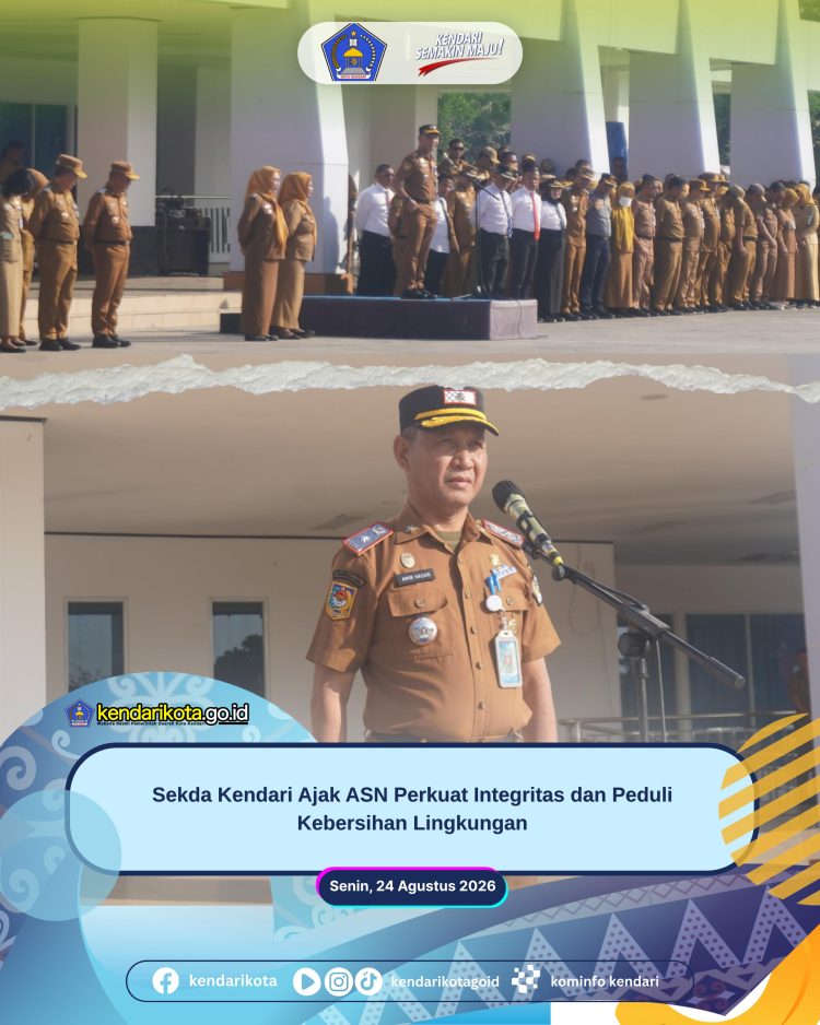 Sekda Kendari Ajak ASN Perkuat Integritas dan Peduli Kebersihan Lingkungan