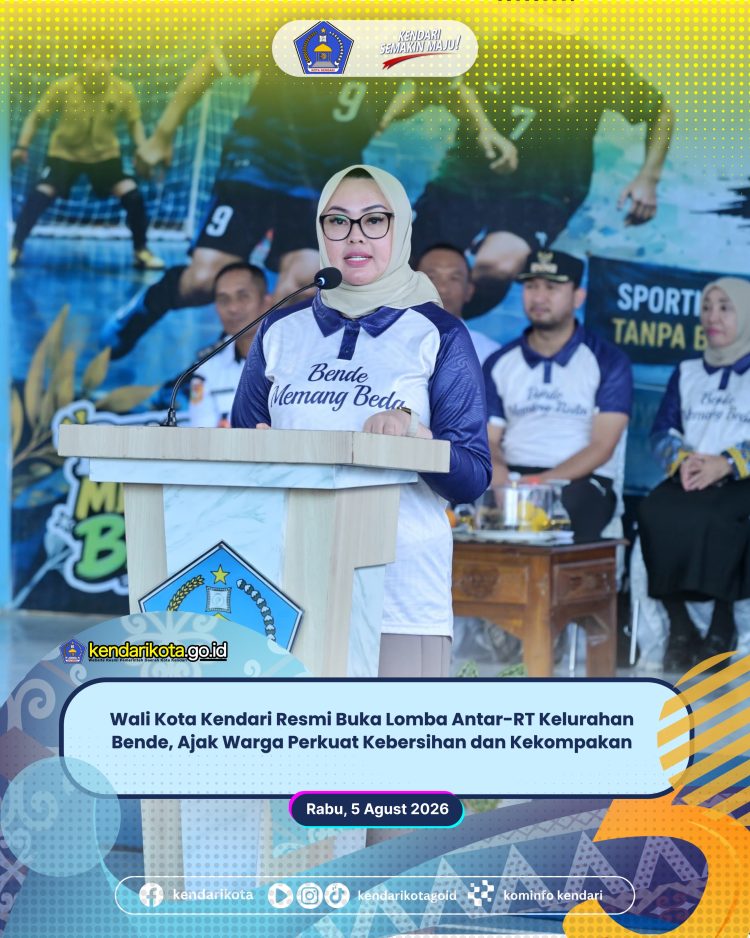 Wali Kota Kendari Resmi Buka Lomba Antar-RT Kelurahan Bende, Ajak Warga Perkuat Kebersihan dan Kekompakan