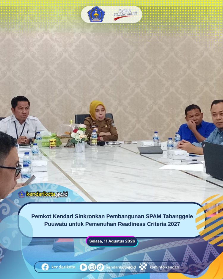 Pemkot Kendari Sinkronkan Pembangunan SPAM Tabanggele Puuwatu untuk Pemenuhan Readiness Criteria 2027