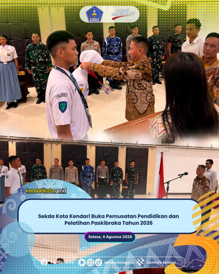 Sekda Kota Kendari Buka Pemusatan Pendidikan dan Pelatihan Paskibraka Tahun 2026