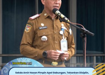 Sekda Amir Hasan Pimpin Apel Gabungan, Tekankan Disiplin, Integritas, dan Peningkatan Etos Kerja ASN